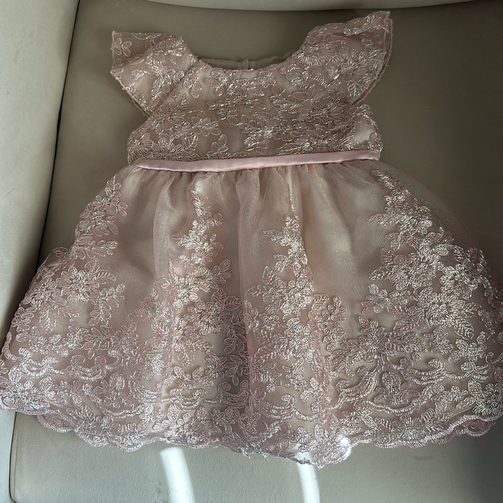 Baby girl dress with matching shoes